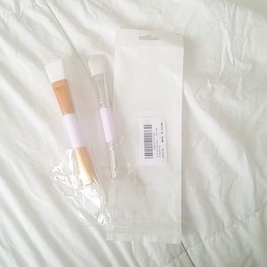 Double Ended Cosmetic Brushes | Set of Two| Sealed in Package